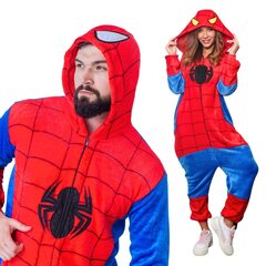 Onesie Kigurumi pidžama Spiderman maskēšanās kostīms M: 155 - 165cm cena un informācija | Naktskrekli, pidžamas | 220.lv