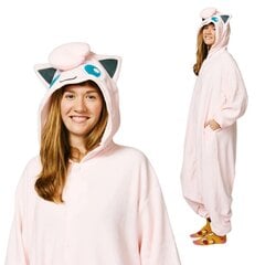 Onesie Kigurumi Pidžama Pokemon Jigglypuff Pārģērbšanās S: 145 - 155cm cena un informācija | Naktskrekli, pidžamas | 220.lv