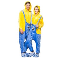 Onesie Kigurumi pidžama Minions Pārģērbšanās kostīms cena un informācija | Naktskrekli, pidžamas | 220.lv