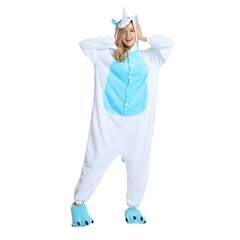 Onesie Kigurumi Pidžama Maskurošanās kostīms Balts vienradzis S: 145-155cm cena un informācija | Naktskrekli, pidžamas | 220.lv