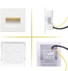 GEYUEYA Home Светодиодная подсветка лестницы 230V 3W, комплект из 4 штук цена и информация | Торшеры | 220.lv