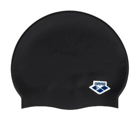 Peldēšanas cepure Arena Icons Team Stripe Cap, melna cena un informācija | Peldcepures | 220.lv