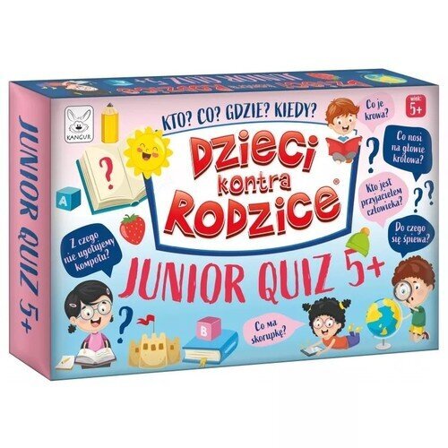 Bērni pret Vecākiem Junior kvīz 5+ cena un informācija | Galda spēles | 220.lv