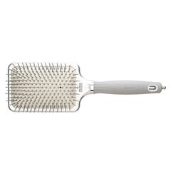 Matu suka Olivia Garden Expert Care Rectangular, Nylon Bristles, Silver L cena un informācija | Matu sukas, ķemmes, šķēres | 220.lv