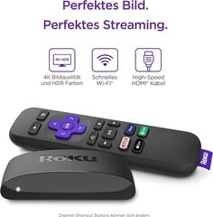 Roku Express 4K | HD/4K/HDR straumēšanas multivides atskaņotājs cena un informācija | Multimediju atskaņotāji | 220.lv