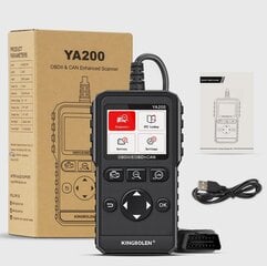 KINGBOLEN YA200 OBD2 Сканер для Автомобиля цена и информация | ПОЛКА-ОРГАНИЗАТОР ДЛЯ ТЕЛЕФОНА В АВТОМОБИЛЬ | 220.lv