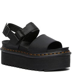 DR. MARTENS sieviešu melnas sandales Voss quad hydro sandals cena un informācija | Sieviešu sandales | 220.lv