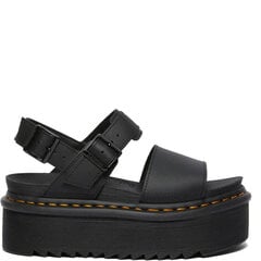 DR. MARTENS sieviešu melnas sandales Voss quad hydro sandals cena un informācija | Sieviešu sandales | 220.lv