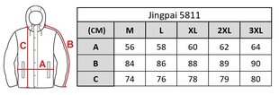 Куртка мужская Jingpai 5811, черная цена и информация | Мужские куртки | 220.lv