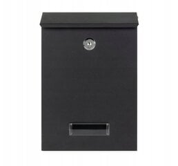 Почтовый ящик PostMaster Black, 18x26 см цена и информация | Почтовые ящики, номерные знаки для домов | 220.lv