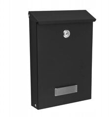 Почтовый ящик PostMaster Black, 18x26 см цена и информация | Почтовые ящики, номерные знаки для домов | 220.lv