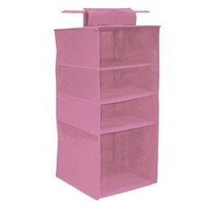 Organizators iekarināms ar 4 plauktiem 33x33x82cm Blossom cena un informācija | Pakaramie un apģērbu maisi | 220.lv