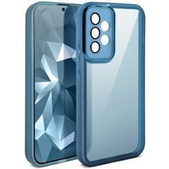 Moozy LumiCase Samsung Galaxy A52 4G, Samsung Galaxy A52 5G, Samsung Galaxy A52s 5G caurspīdīgs telefona vāciņš ar aizsardzību kameras objektīvam, Zils cena un informācija | Telefonu vāciņi, maciņi | 220.lv