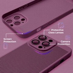 Moozy iPhone 15 Pro Max vāciņš ar ventilējošu dizainu VentiGuard Case, Violets cena un informācija | Telefonu vāciņi, maciņi | 220.lv