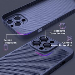 Moozy iPhone 15 Pro Max vāciņš ar ventilējošu dizainu VentiGuard Case, Zils cena un informācija | Telefonu vāciņi, maciņi | 220.lv