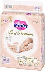 Merries First Premium Подгузники NB 0-5кг 66шт цена и информация | Подгузники | 220.lv