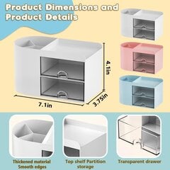 UPCOT Rakstāmgalda organizators ar glabāšanas atvilktnēm, balts cena un informācija | Kancelejas preces | 220.lv