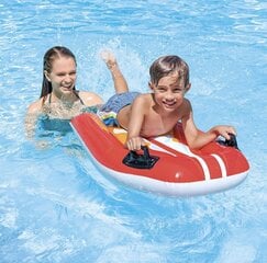 Priekšā pūšamais matracis ar rokturiem HappySplash, sarkans cena un informācija | Piepūšamie matrači un mēbeles | 220.lv