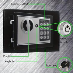 сделка стальной черный сейф 16x22 цена и информация | Сейфы | 220.lv