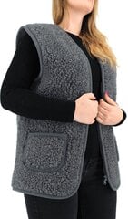 Vilnas veste, grafīta krāsa, merino vilna 100% cena un informācija | Sieviešu vestes | 220.lv