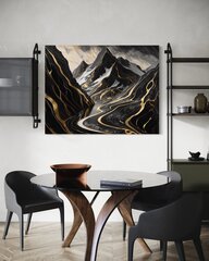 Glezna uz audekla, Mountains Abstraction Glamour cena un informācija | Gleznas | 220.lv