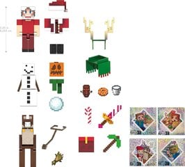 Kalendārs Minecraft Advent HMX86 2024 cena un informācija | Datorspēļu suvenīri | 220.lv