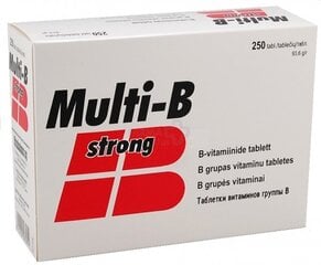 Uztura bagātinātājs Multi-B Strong, 250tabletes cena un informācija | Vitamīni, preparāti, uztura bagātinātāji labsajūtai | 220.lv