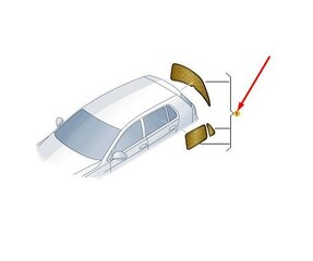 VW POLO AW MK6 aizmugurējo saules aizsargu komplekts 2G0064365 oriģināls cena un informācija | Auto piederumi | 220.lv