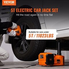 3 в 1 Электрический гидравлический домкрат/насос/ключ Vevor, 5T, 12V цена и информация | Авто принадлежности | 220.lv