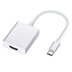 iLike HD2 USB-C Spraudnis uz HDMI 4K Ligzdas Audio un Video Kabelis Adapteris 10cm - Konvertors Balts (OEM) cena un informācija | Adapteri un USB centrmezgli | 220.lv