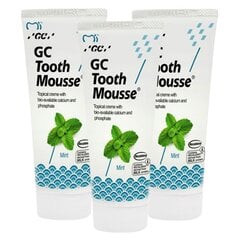 Pasta GC TOOTH MOUSSE Šķidrā emalja bez fluora Piparmētru 35 ml (3 gab.) cena un informācija | Zobu pastas, birstes | 220.lv