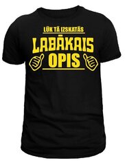 T-krekls "Tā izskatās labākais opis", melns ar zelta apdruku. цена и информация | Мужские футболки | 220.lv