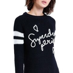 Sieviešu džemperis Superdry Paris Varsity ar logo melns цена и информация | Женские кофты | 220.lv