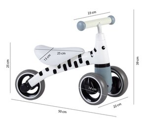 Mini līdzsvara velosipēds "Zebra" EKOTOJAS cena un informācija | Balansa velosipēdi | 220.lv