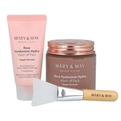 Mary&amp;May Vegan Hyaluronic Hydra wash off Mask Special Gift Set - Набор масок для лица с глубоким увлажнением и регенерацией цена и информация | Сыворотки для лица, масла | 220.lv