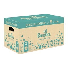 Prece ar bojājumu. Autiņbiksītes Pampers Premium Care, 2 izmērs 4–8 kg, 136 gab. + DĀVANA Harmonie Aqua 48 Salvetes zīdaiņiem cena un informācija | Preces ar bojājumiem | 220.lv