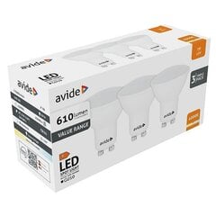 Avide LED spuldze 7W GU10 4000K 3 gab cena un informācija | Spuldzes | 220.lv