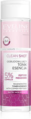 EVELINE Clean Shot toniks-esence sejai 5% complex peptīdu, 200ml цена и информация | Средства для очищения лица | 220.lv