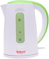 SATURN ST-EK8439U White/Green 1,7L 2200W cena un informācija | Elektriskās tējkannas | 220.lv