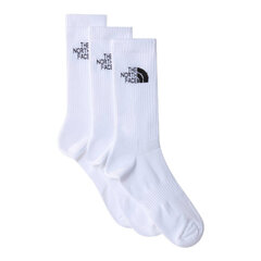 Multi sport cush crew sock 3p the north face nf0a882hfn4 vīriešiem balta vīriešiem balta NF0A882HFN4 cena un informācija | Vīriešu zeķes | 220.lv