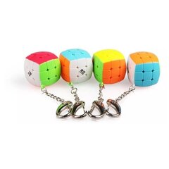 Krāsains atslēgu piekariņš - mini rubika kubs 3x3 цена и информация | Настольные игры, головоломки | 220.lv