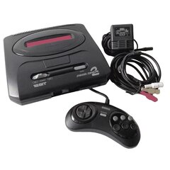 Sega Mega Drive 2 stila konsole, kas darbojas uz Sega disketēm cena un informācija | Spēļu konsoles | 220.lv