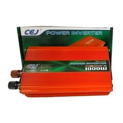 Jaudīgs sprieguma pārveidotājs - invertors 12V-220V, 1000W цена и информация | Преобразователи напряжения | 220.lv