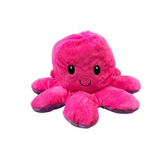 Liels divpusējs astoņkājis Tik Tok Octopus 27cm - rozā/violetā krāsā cena un informācija | Mīkstās (plīša) rotaļlietas | 220.lv