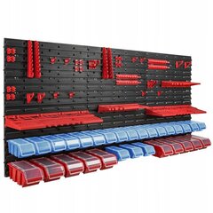 Стенка для инструментов с различными полками 172 x 78 cm + 30 ящиков цена и информация | Ящики для инструментов, держатели | 220.lv