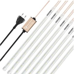 LED лампы Aneeway, метеоритный дождь, 8x24LED, 30 см, холодный белый цена и информация | Уличное освещение | 220.lv