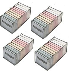 Anwaiju Apģērbu organizatora komplekts 4 gab. 48 x 25 x 20 cm cena un informācija | Veļas grozi un mantu uzglabāšanas kastes | 220.lv