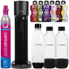 SodaStream Gaia Titan sūcējs viena pudele + 2x SodaStream Black pudele (dek) + bolero cena un informācija | Gāzētā ūdens aparāti | 220.lv