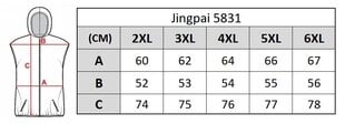 Veste vīriešiem Jingpai 5831, melna cena un informācija | Vīriešu vestes | 220.lv