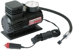 Kompresors 12V 250psi Plastmasa cena un informācija | Auto piederumi | 220.lv